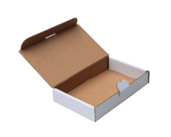 Poštová krabica 165x120x25 mm, do schránok, biela